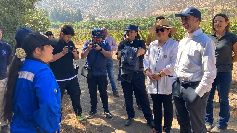 Visita de Federico Lagi, desde la procura de Bonn en Alemania a Catemu.