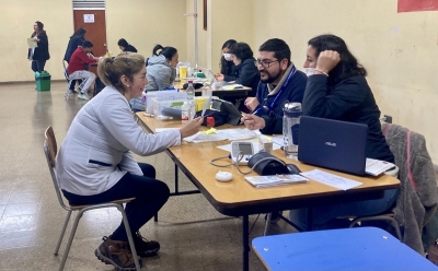 Equipo CESFAM de Catemu Realiza Control Preventivo del Adulto en la Escuela Agr&iacute;cola.